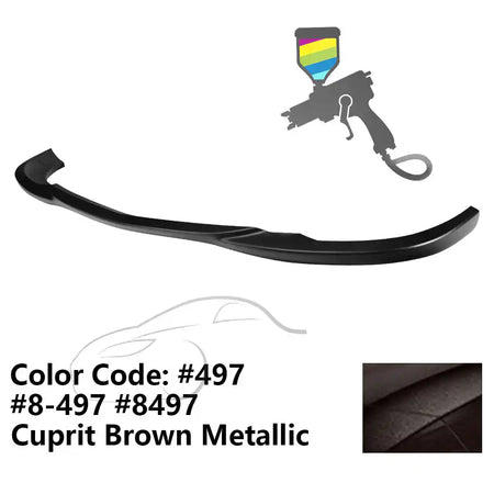 2008-2011 Benz W204 C Class GH Style Front Bumper Lip ABS Painted #497, 8-497, 8497 Cuprit Brown Metallic