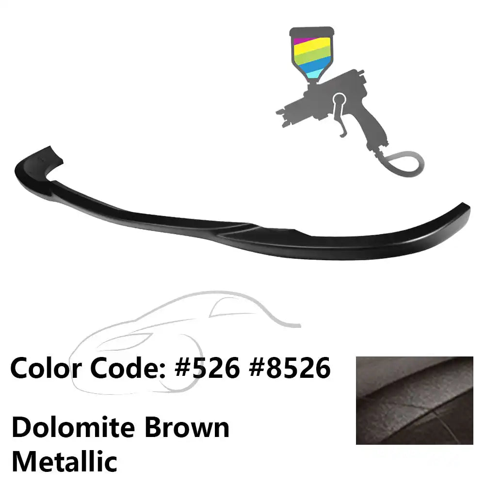 2008-2011 Benz W204 C Class GH Style Front Bumper Lip ABS Painted #526, 8526 Dolomite Brown Metallic
