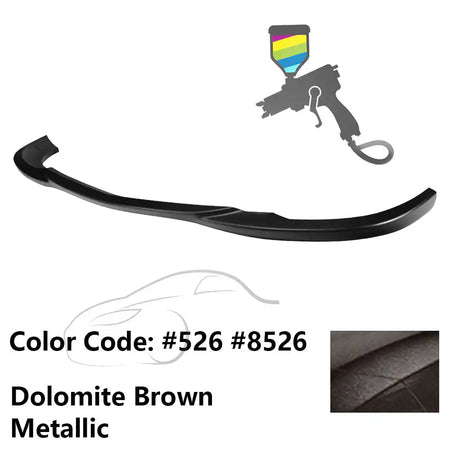 2008-2011 Benz W204 C Class GH Style Front Bumper Lip ABS Painted #526, 8526 Dolomite Brown Metallic