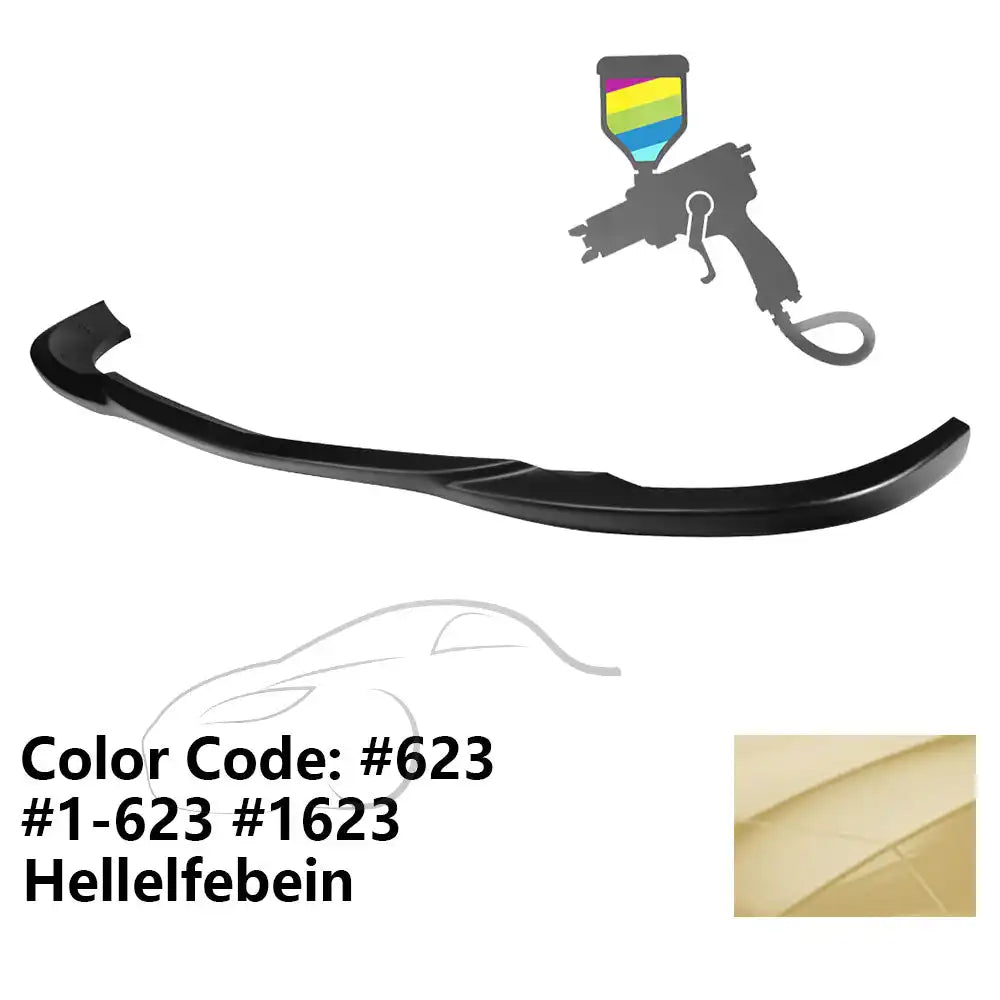2008-2011 Benz W204 C Class GH Style Front Bumper Lip ABS Painted #623, 1-623, 1623 Hellelfebein