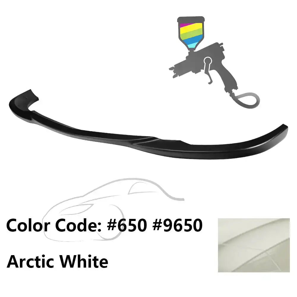 2008-2011 Benz W204 C Class GH Style Front Bumper Lip ABS Painted #650, 9650 Arctic White