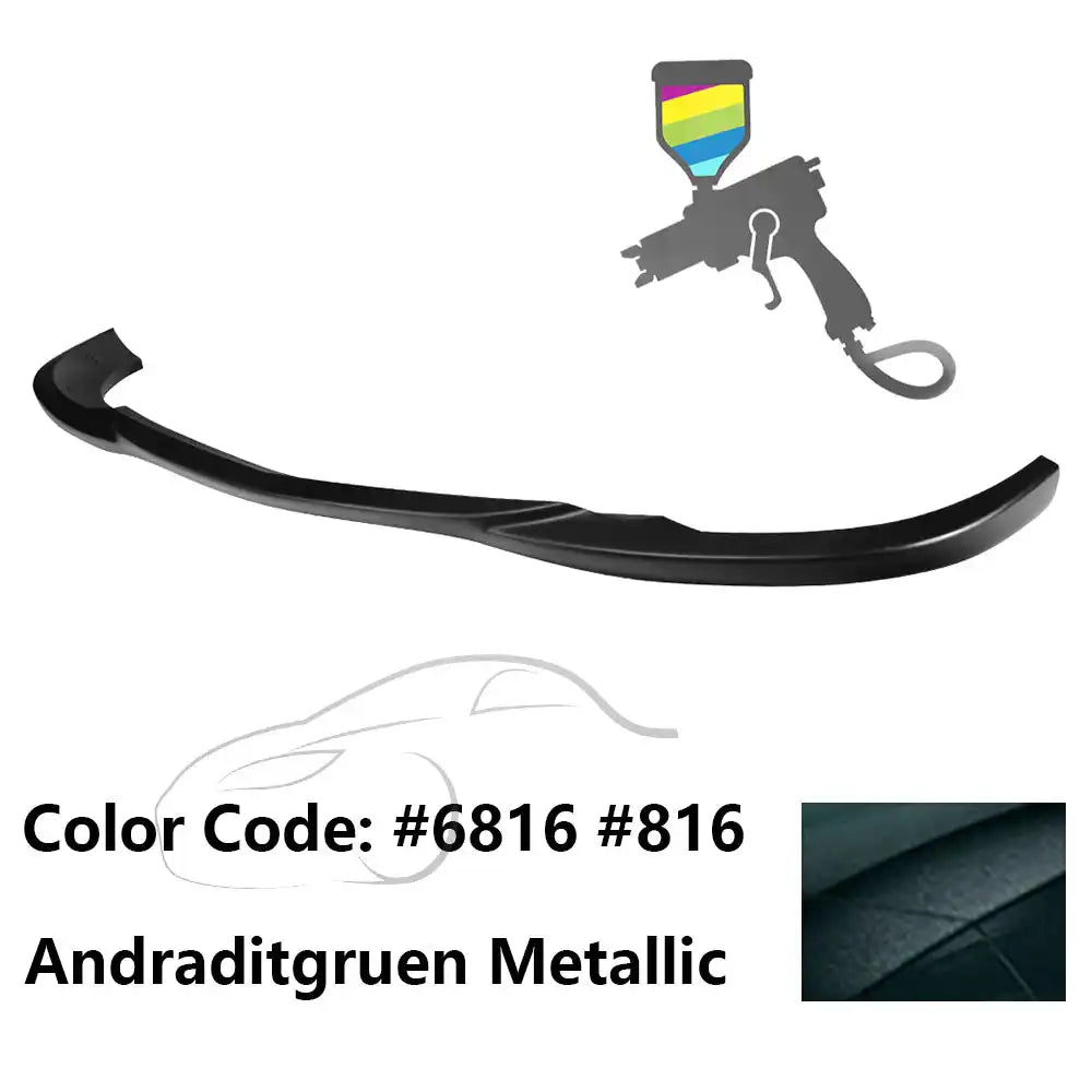 2008-2011 Benz W204 C Class GH Style Front Bumper Lip ABS Painted #6816, 816 Andraditgruen Metallic