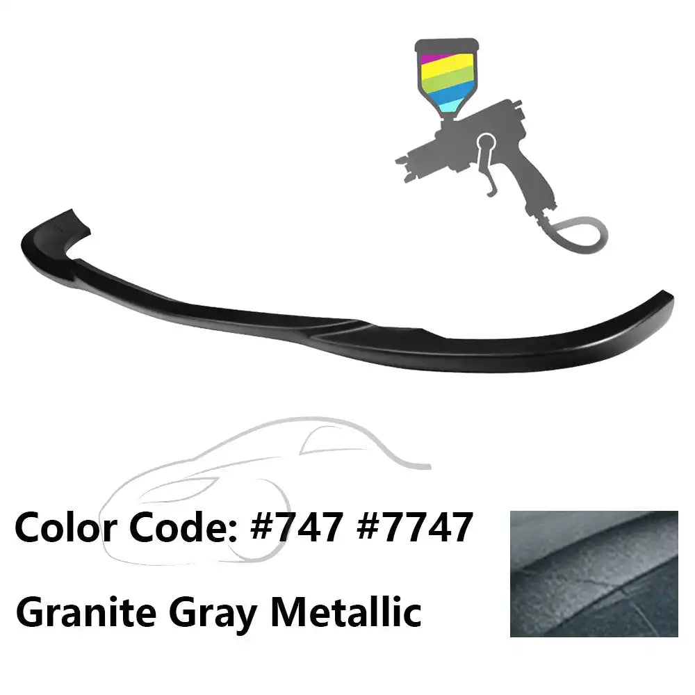 2008-2011 Benz W204 C Class GH Style Front Bumper Lip ABS Painted #747, 7747 Granite Gray Metallic