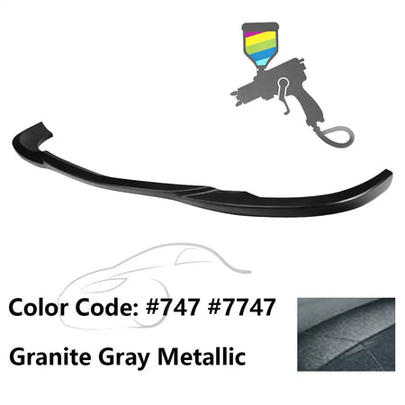 2008-2011 Benz W204 C Class GH Style Front Bumper Lip ABS Painted #747, 7747 Granite Gray Metallic