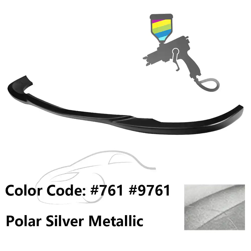 2008-2011 Benz W204 C Class GH Style Front Bumper Lip ABS Painted #761, 9761 Polar Silver Metallic