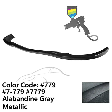 2008-2011 Benz W204 C Class GH Style Front Bumper Lip ABS Painted #779, 7-779, 7779 Alabandine Gray Metallic