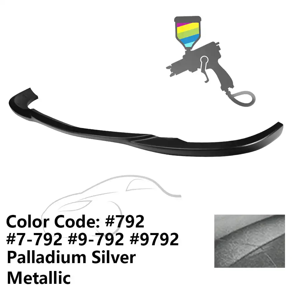 2008-2011 Benz W204 C Class GH Style Front Bumper Lip ABS Painted #792, 7-792, 9-792, 9792 Palladium Silver Metallic