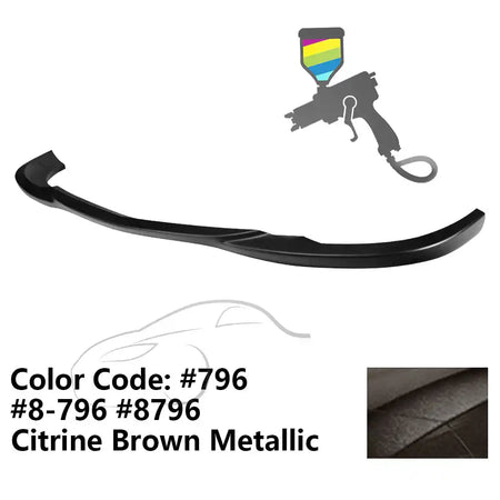 2008-2011 Benz W204 C Class GH Style Front Bumper Lip ABS Painted #796, 8-796, 8796 Citrine Brown Metallic
