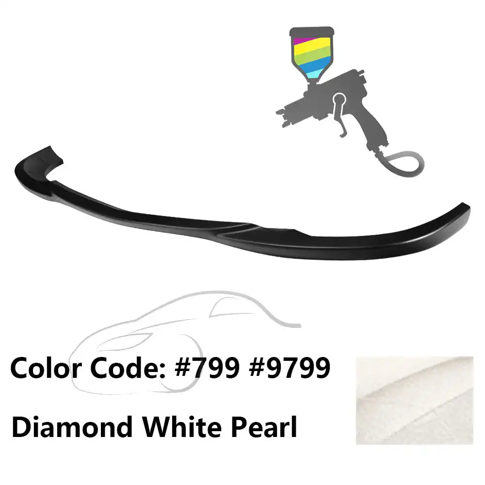 2008-2011 Benz W204 C Class GH Style Front Bumper Lip ABS Painted #799, 9799 Diamond White Pearl
