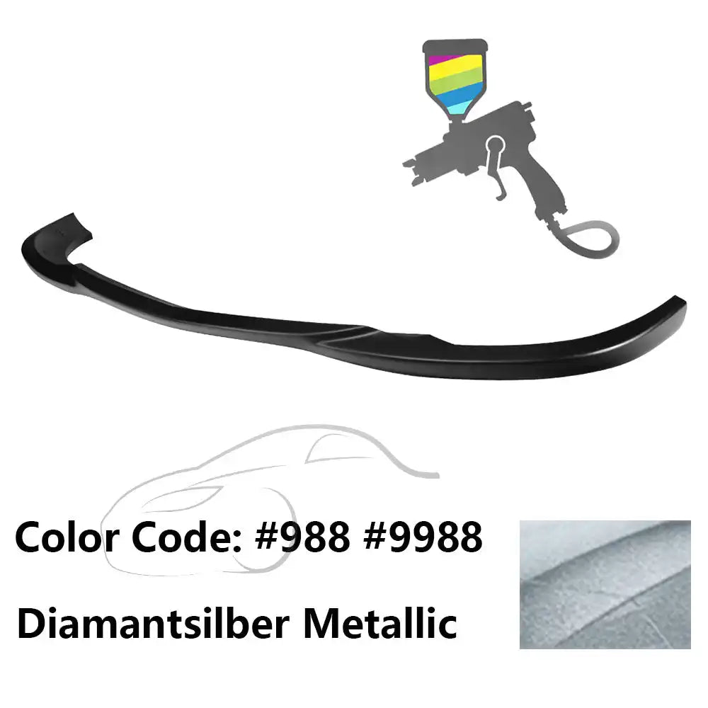 2008-2011 Benz W204 C Class GH Style Front Bumper Lip ABS Painted #988, 9988 Diamantsilber Metallic