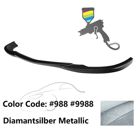 2008-2011 Benz W204 C Class GH Style Front Bumper Lip ABS Painted #988, 9988 Diamantsilber Metallic