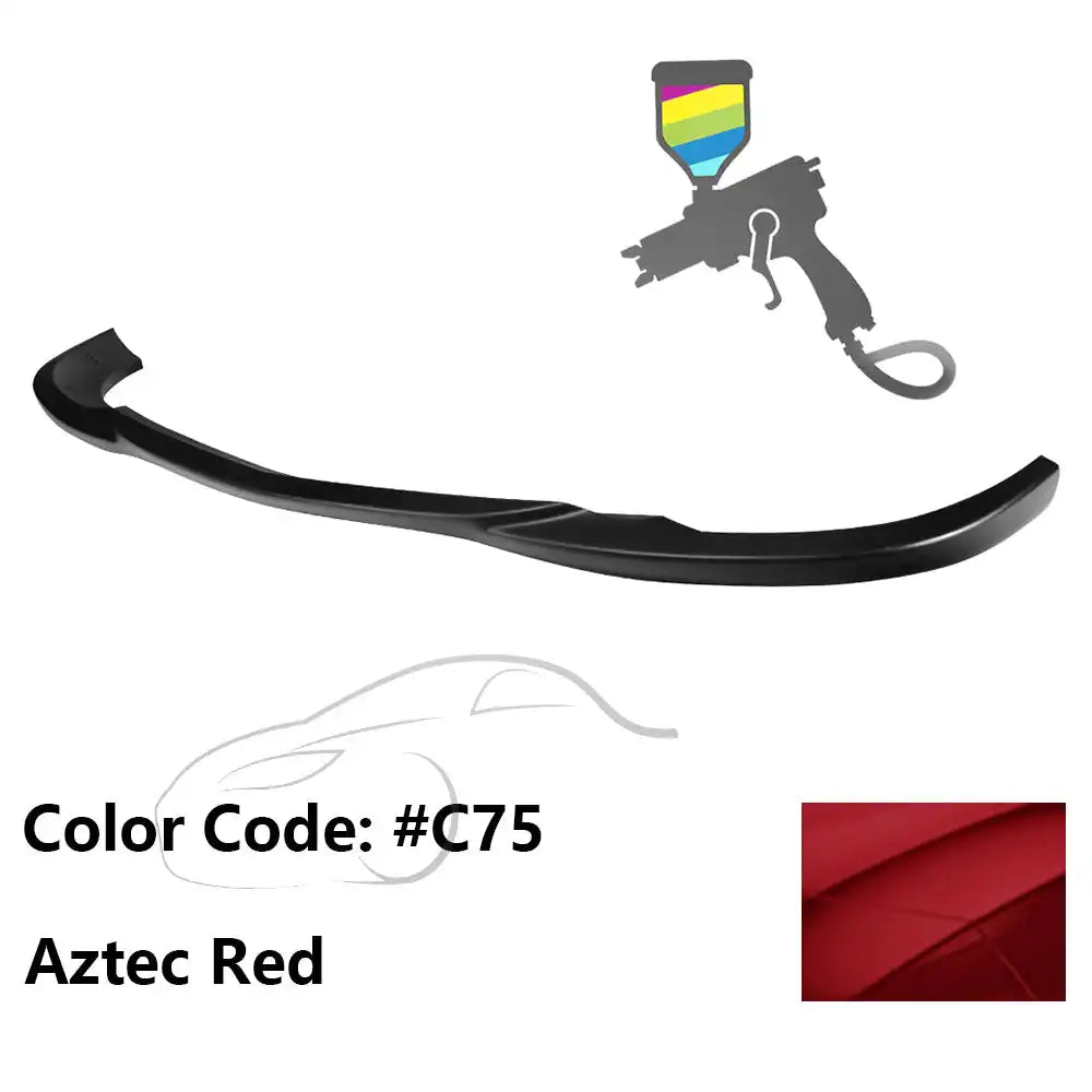 2008-2011 Benz W204 C Class GH Style Front Bumper Lip ABS Painted #C75 Aztec Red