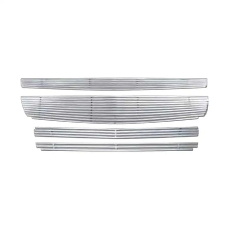2008-2012 Chevrolet Malibu Billet Style Front Grille Insert Steel 4PC