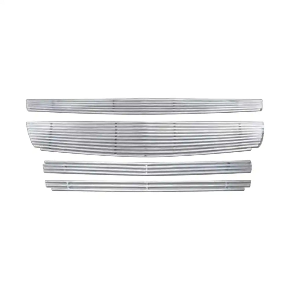 2008-2012 Chevrolet Malibu Billet Style Front Grille Insert Steel 4PC