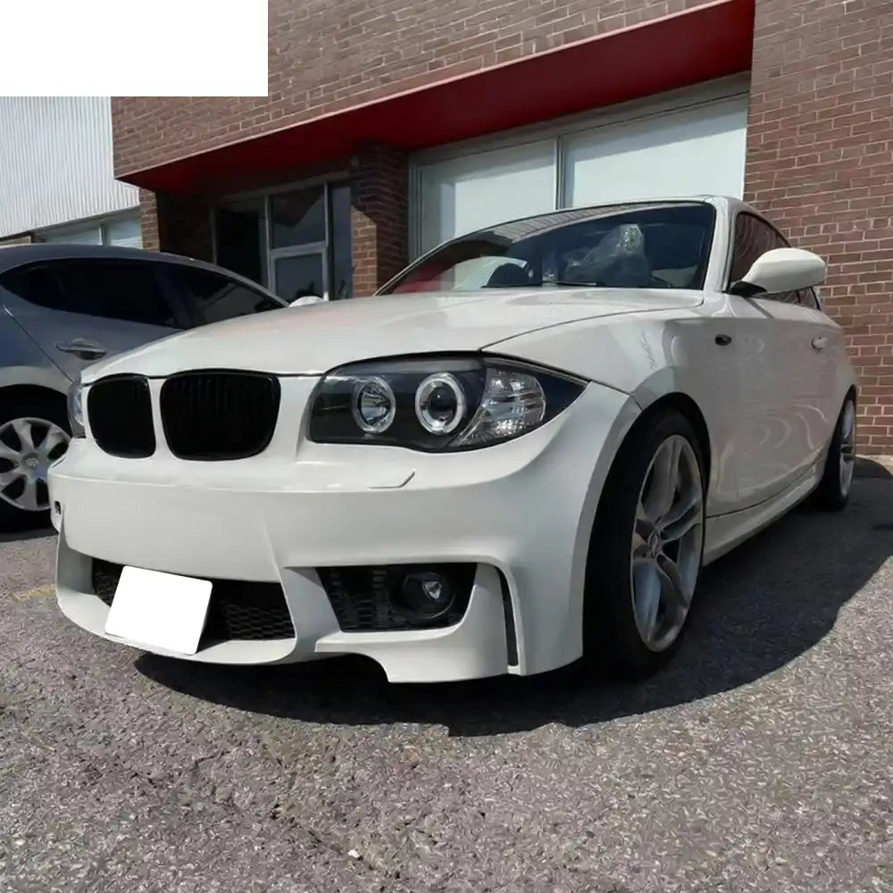 2008-2013 BMW 1-Series E82 E88 1M Matte Black Front Bumper Cover PP