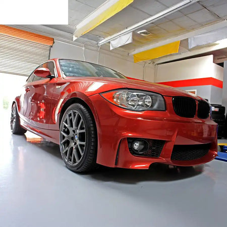 2008-2013 BMW 1-Series E82 E88 1M Matte Black Front Bumper Cover PP