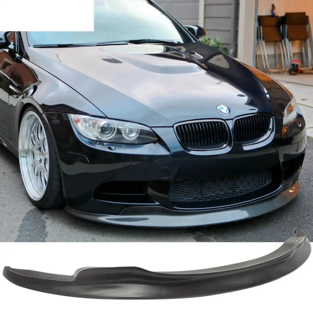 2008-2013 BMW M3 Coupe Sedan Convertible C Black Front Lip SplitterPU