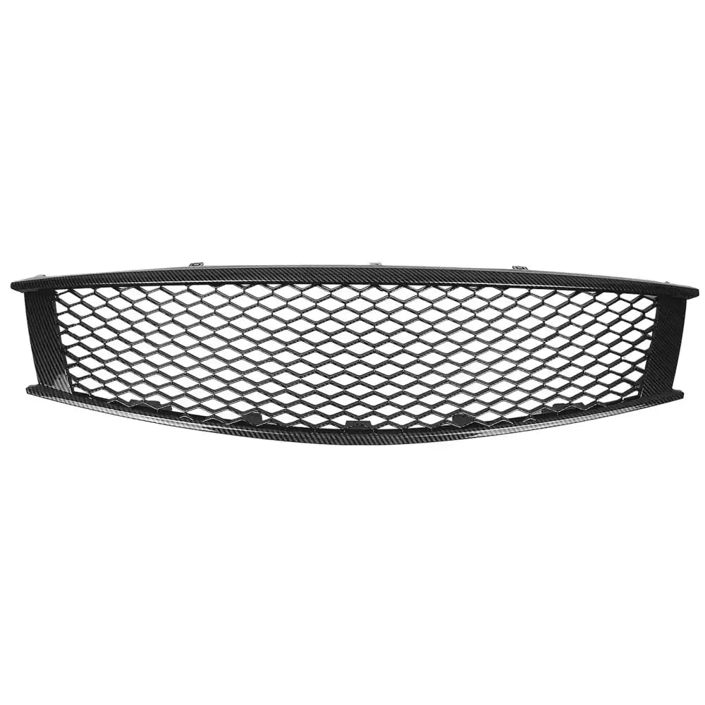 2008-2013 Infiniti G37 Coupe & 2014-2015 Q60 Honeycomb Style Front Bumper Upper Grille Replacement Carbon Fiber Print