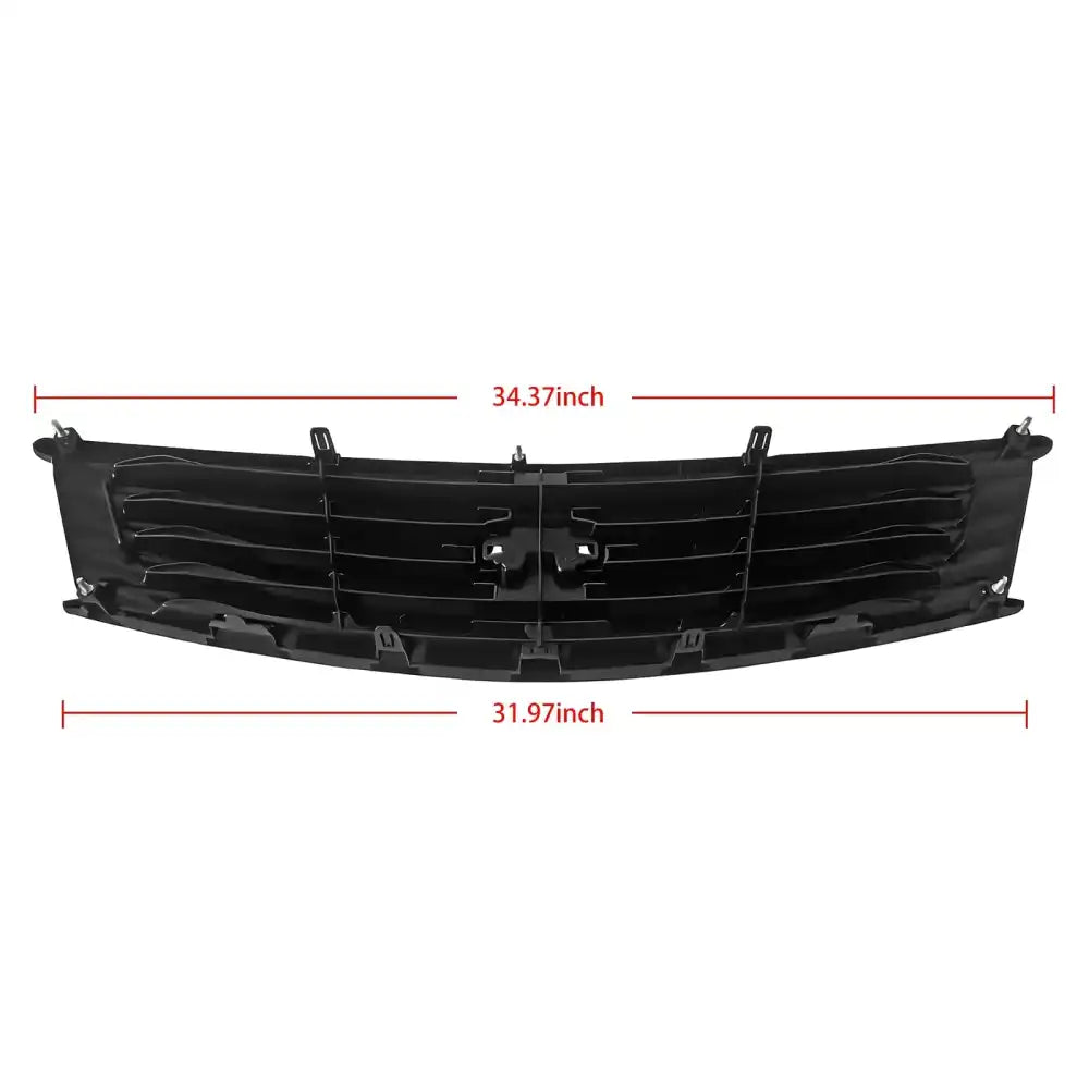 2008-2013 Infiniti G37 Coupe & 2014-2015 Q60 OE Style Front Bumper Upper Grille Replacement Carbon Fiber Print ABS
