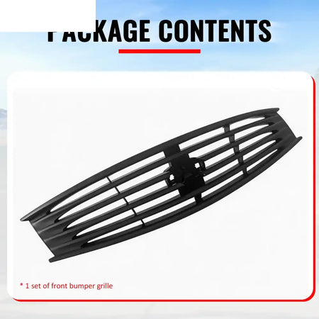 2008-2013 Infiniti G37 Coupe & 2014-2015 Q60 OE Style Front Bumper Upper Grille Replacement Matte Black ABS Matte Black