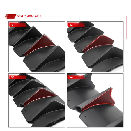 2008-2014 Challenger Front + Rear Bumper Cover + Fender Flares + V4 Diffuser