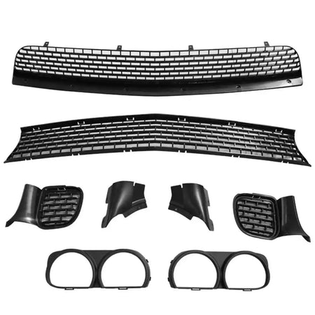 2008-2014 Challenger Front + Rear Bumper Cover + Fender Flares + V4 Diffuser