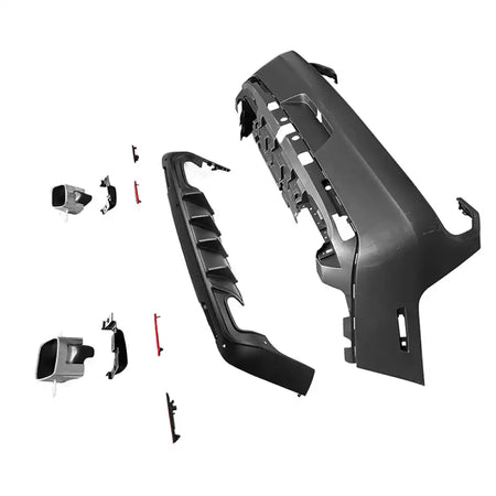 2008-2014 Dodge Challenger 2015+ SRT Hellcat Rear Bumper + V1 Diffuser