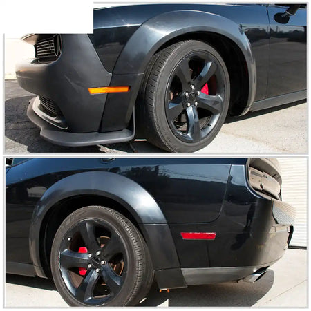 2008-2014 Dodge Challenger Front Bumper + SRT Lip + Fender Flares PP