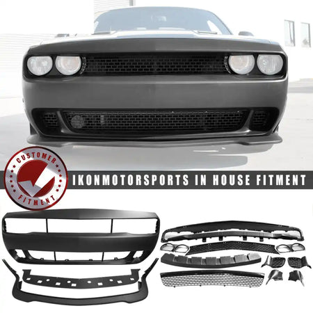 2008-2014 Dodge Challenger Front Bumper + SRT Front Lip PP