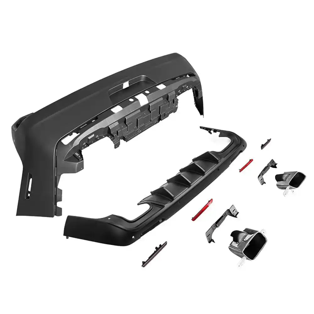 2008-2014 Dodge Challenger Front + Rear Bumper Cover + Diffuser PP