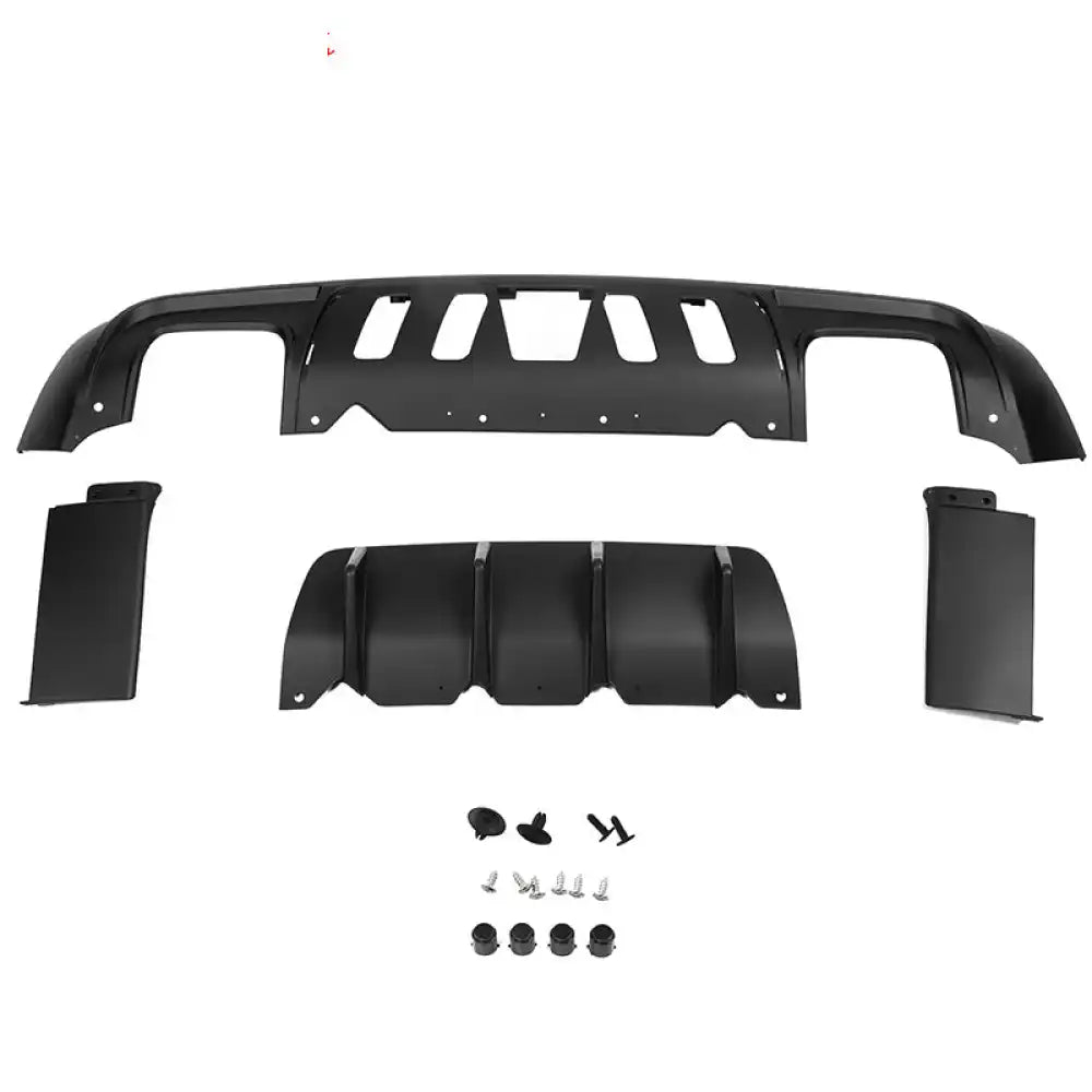 2008-2014 Dodge Challenger Front + Rear Bumper Cover + Lip + Diffuser PP