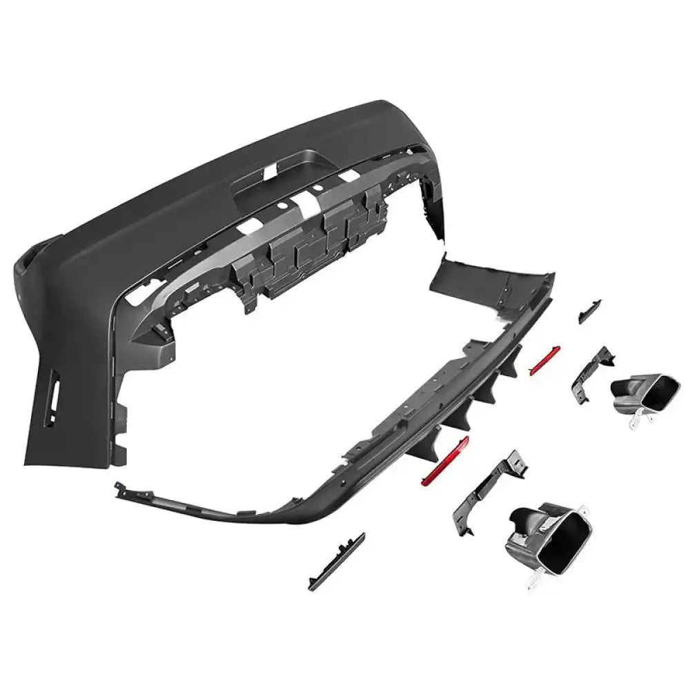 2008-2014 Dodge Challenger Front + Rear Bumper Cover + Lip + Diffuser PP