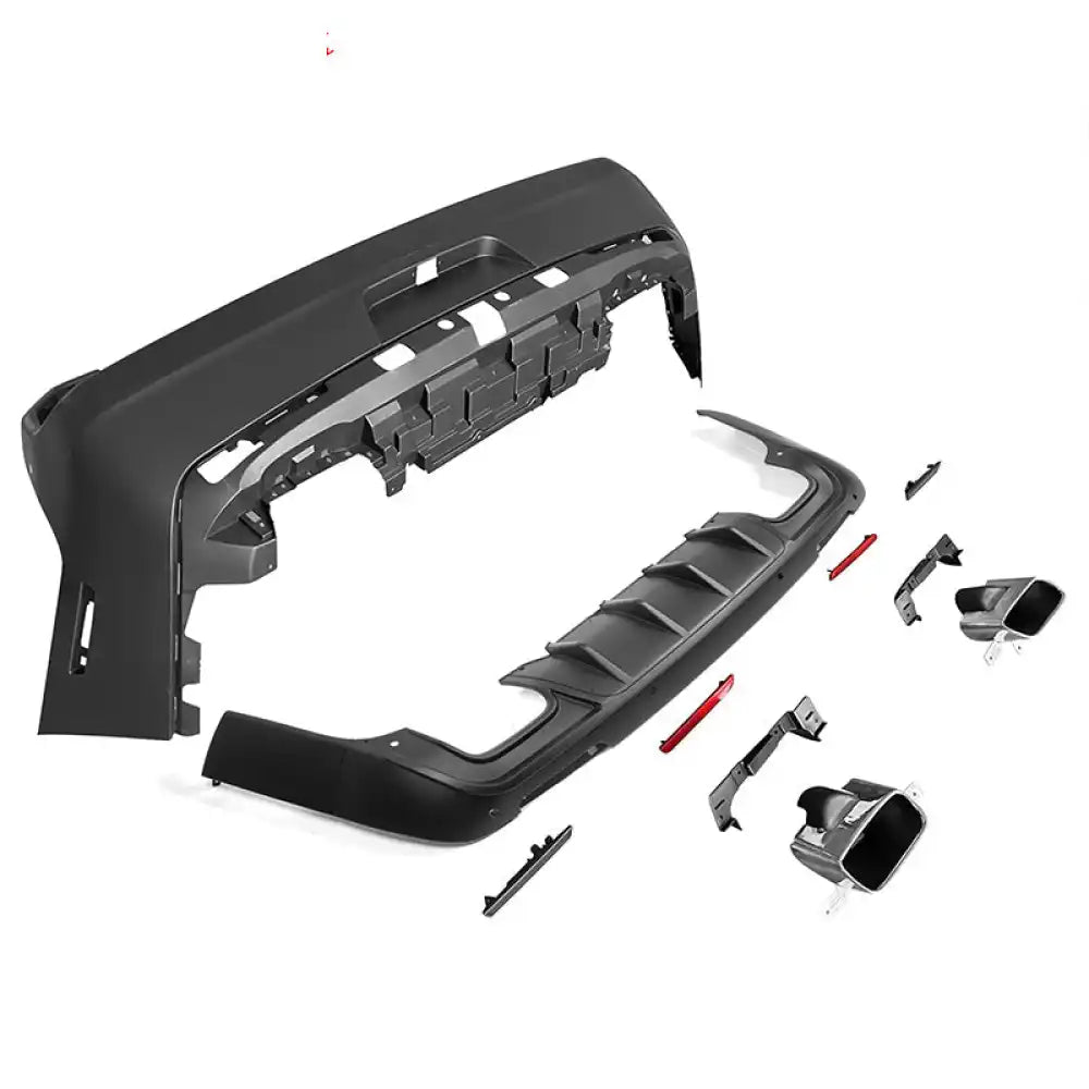 2008-2014 Dodge Challenger Front + Rear Bumper Cover + Lip + Diffuser PP