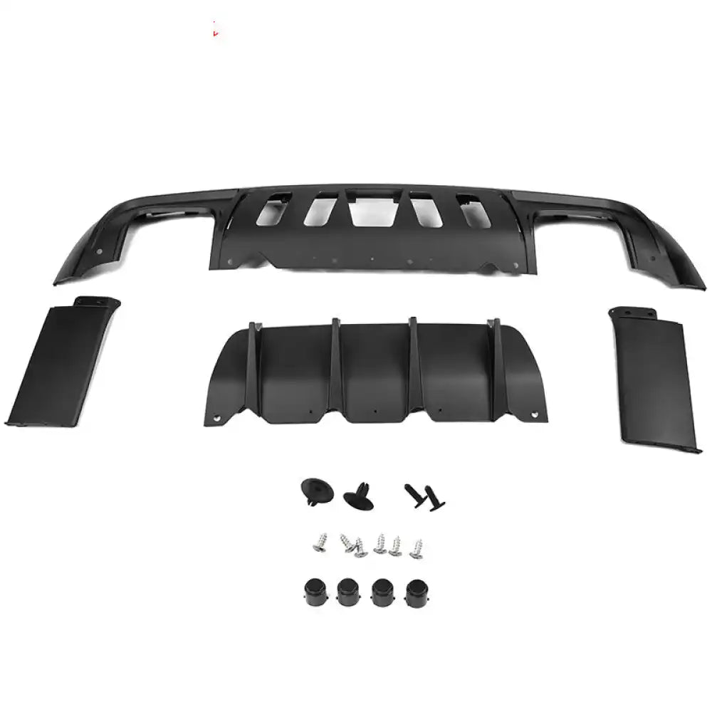 2008-2014 Dodge Challenger Front + Rear Bumper Cover + Lip + Diffuser PP