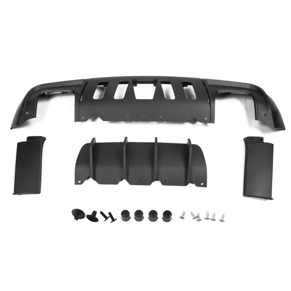 2008-2014 Dodge Challenger Front + Rear Bumper Cover + Lip + Diffuser PP