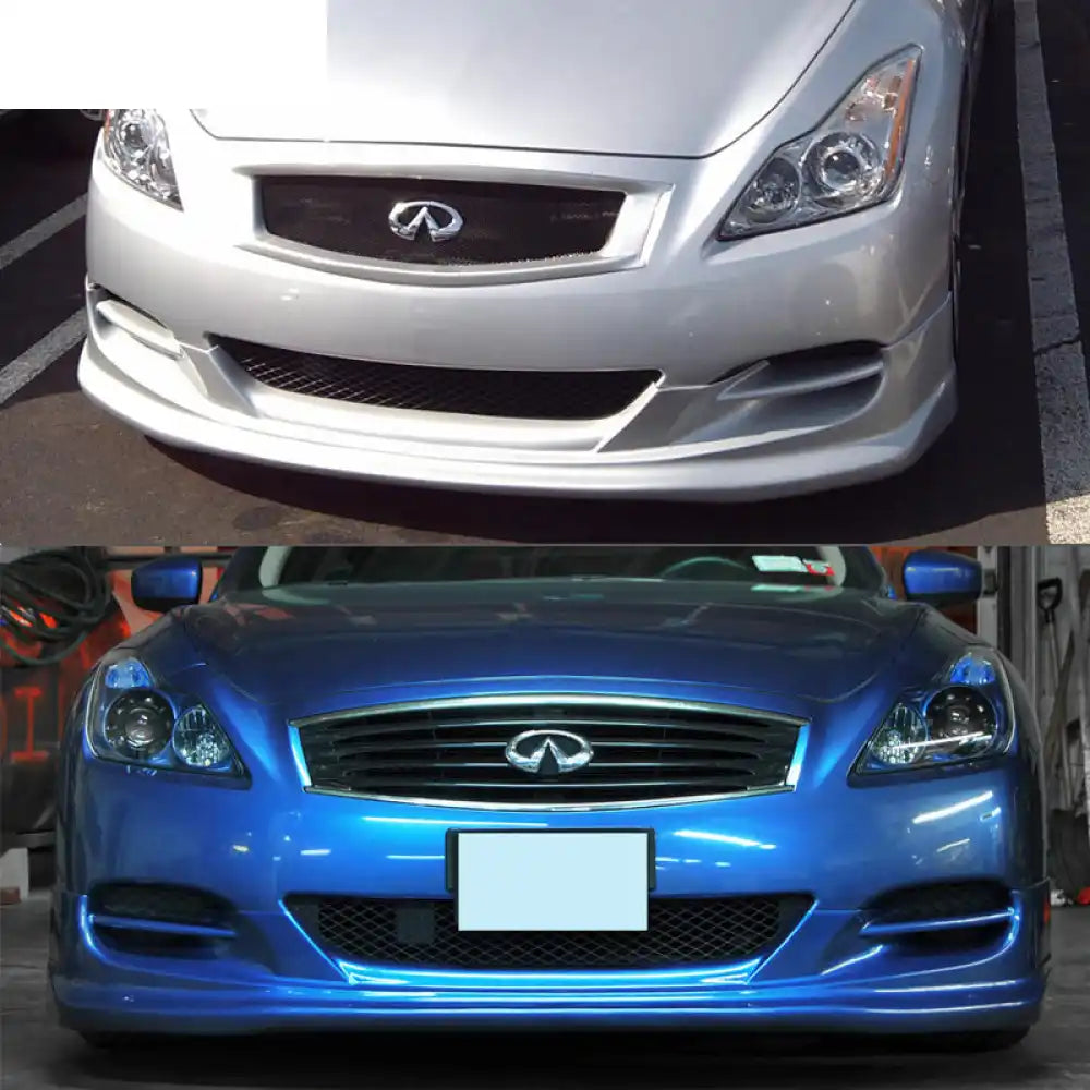2008-2014 Infiniti G37 2Dr Coupe & Q60 TS Style Front Bumper Lip PU