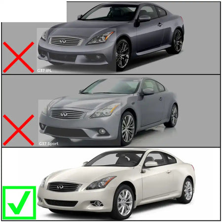 2008-2014 Infiniti G37 Coupe & Q60 EVO Style Front Bumper Lip