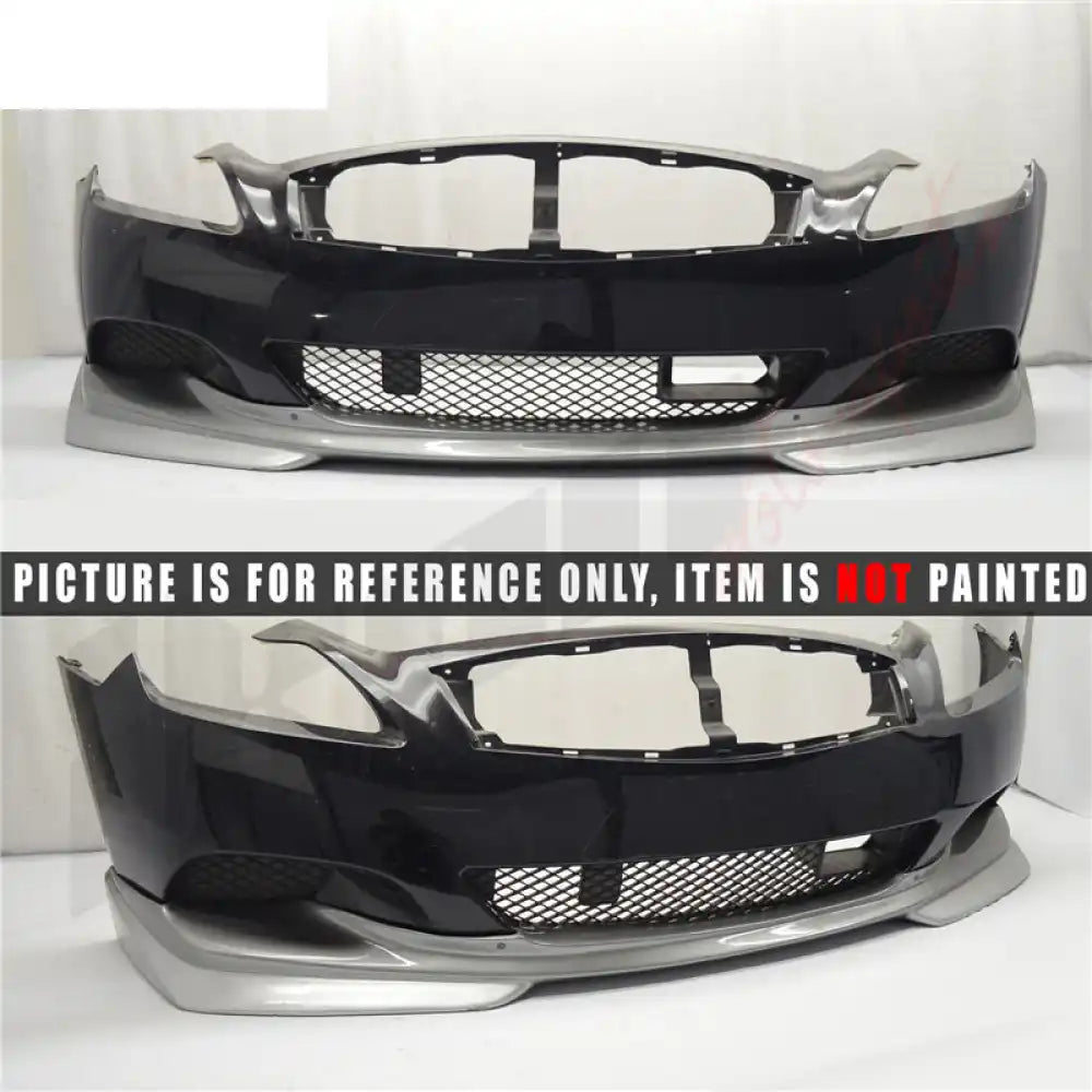2008-2014 Infiniti G37 Coupe Q60 J Style Unpainted Front Bumper Lip PU