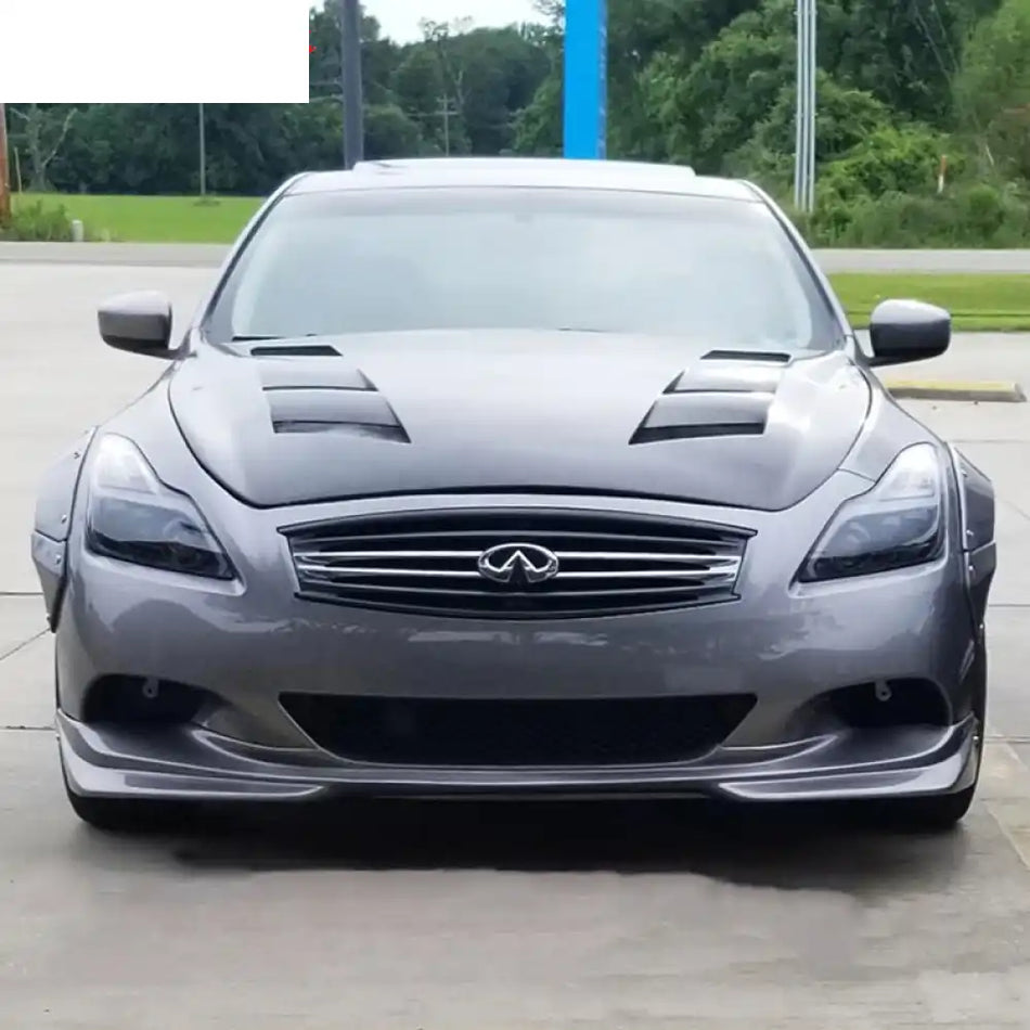 2008-2014 Infiniti G37 Coupe Q60 J Style Unpainted Front Bumper Lip PU