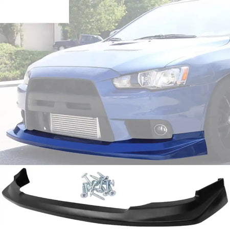 2008-2015 Mitsubishi Lancer EVO 10 X V Unpainted Front Bumper Lip PU