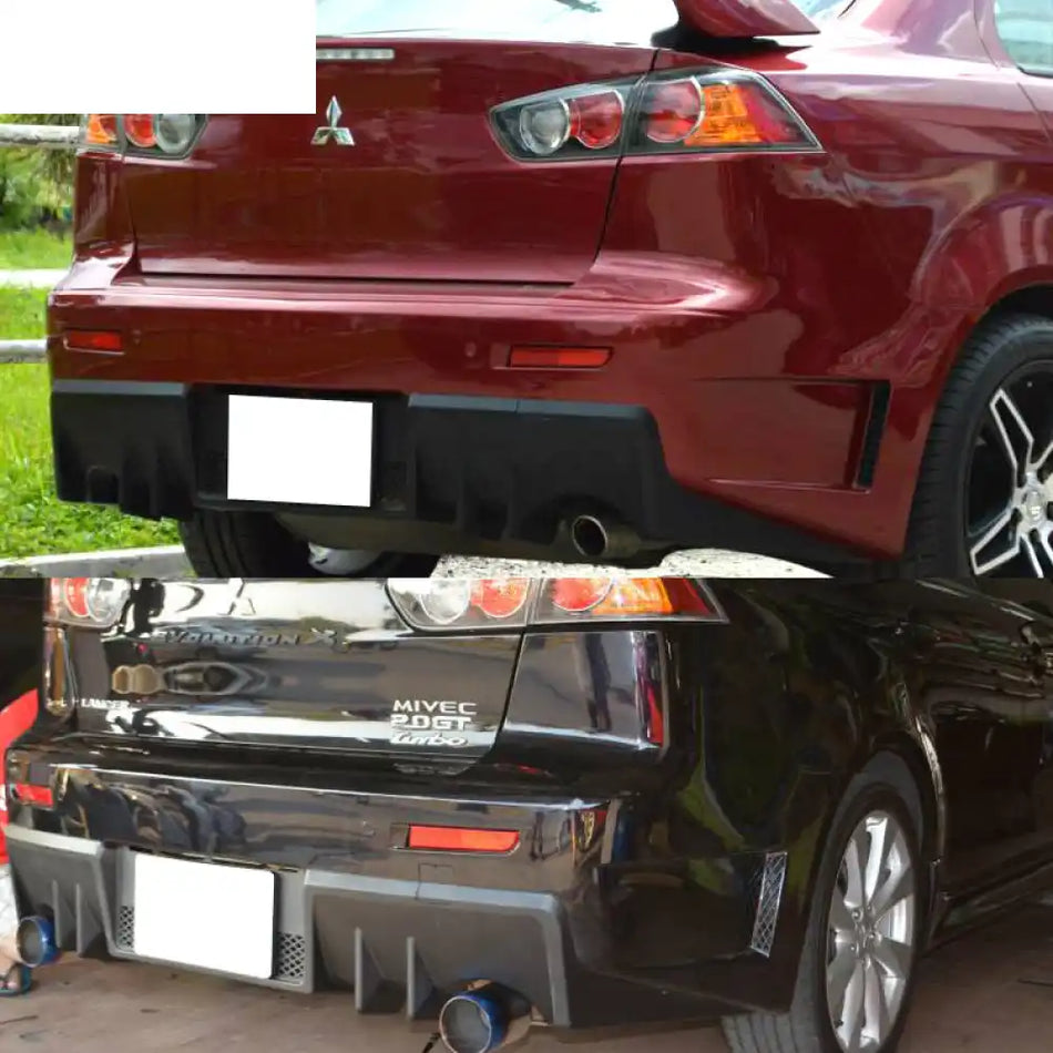2008-2015 Mitsubishi Lancer FQ FQ440 Style Lower Rear Bumper Cover