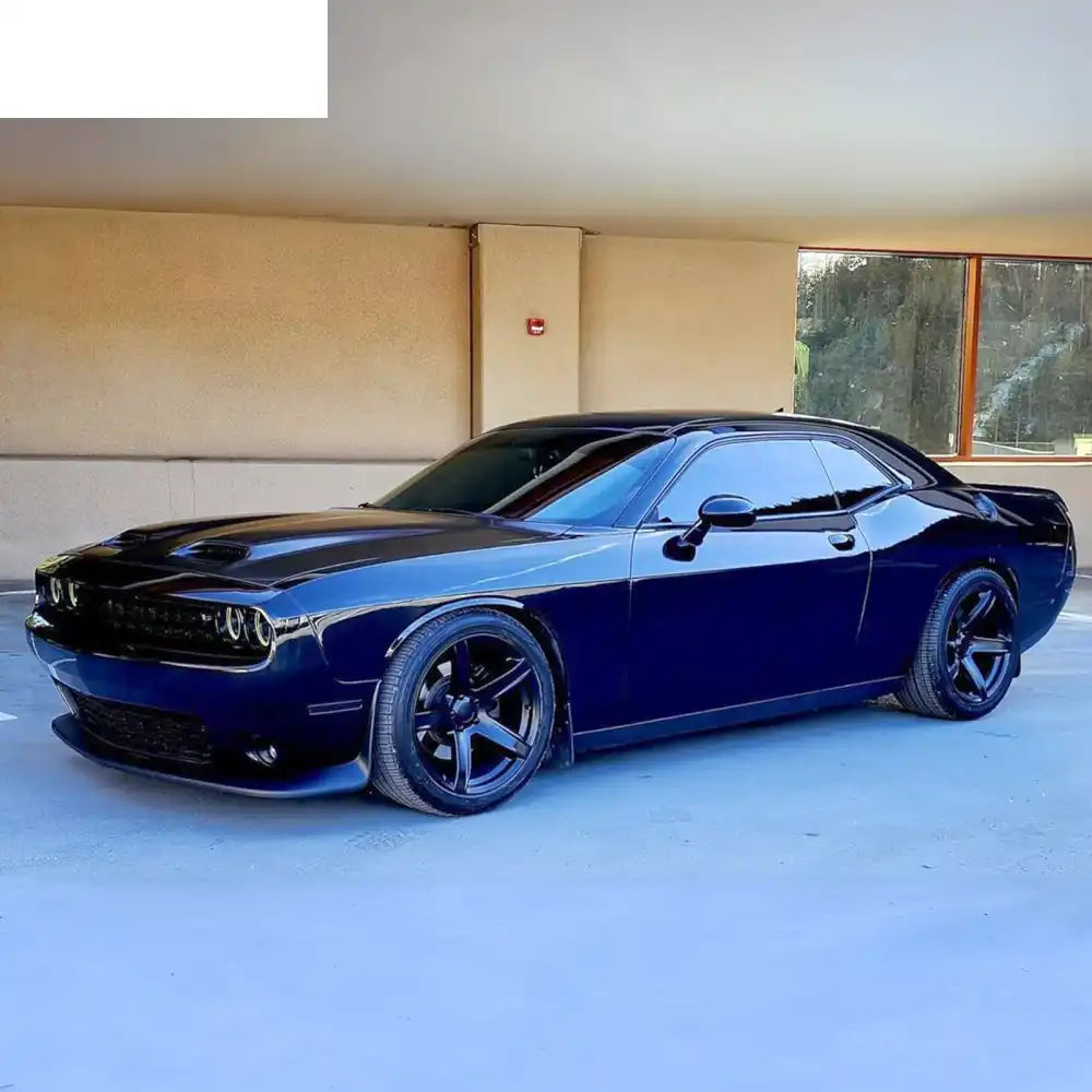 2008-2023 Dodge Challenger Hood Hellcat Style Aluminum Black Car Hood