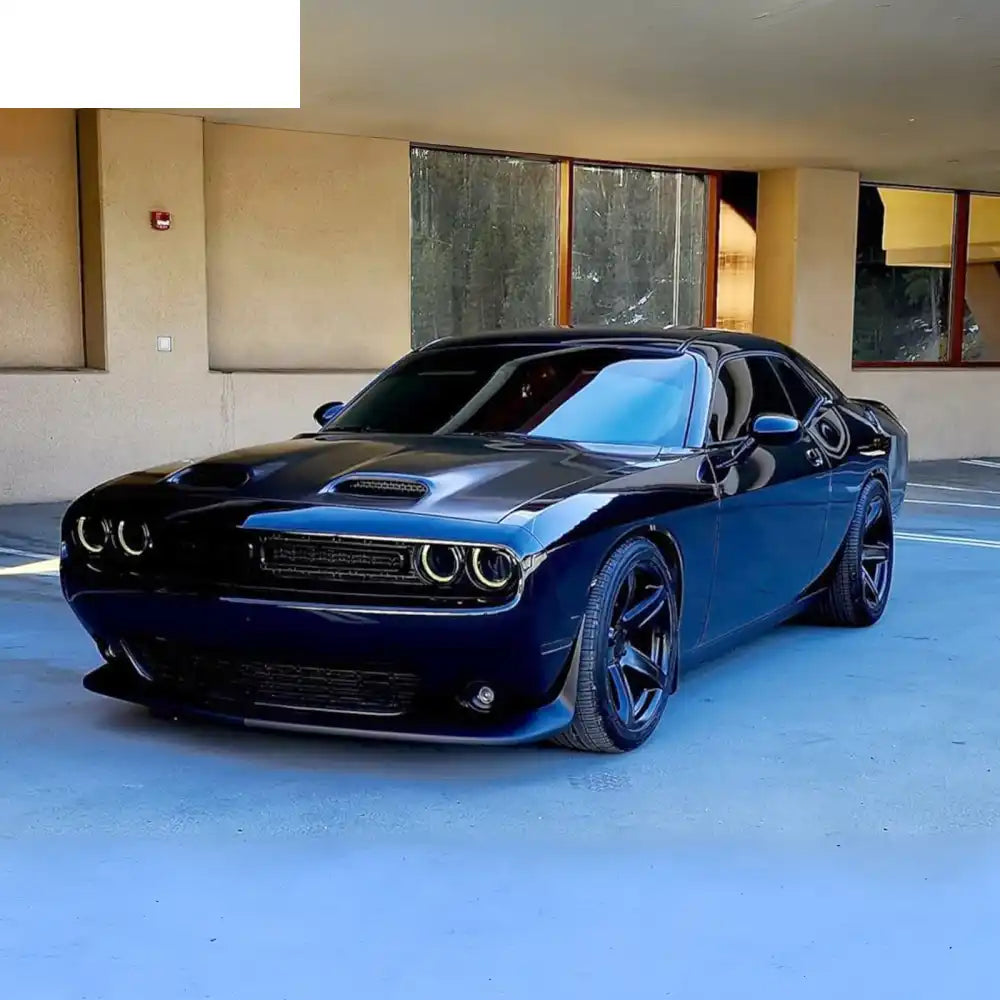 2008-2023 Dodge Challenger Hood Hellcat Style Aluminum Black Car Hood