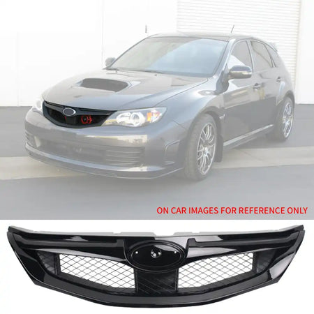 2008Ã¢2010 Subaru Impreza WRX Hatchback OE Style Front Grille ABS Replacement Gloss Black