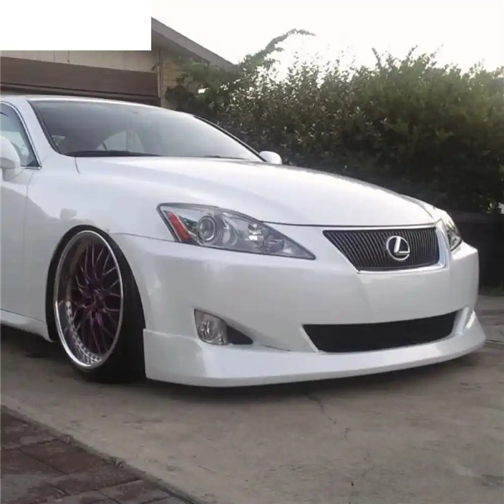 2009-2010 Lexus IS250 IS350 Sedan V Style Front Bumper Lip Spoiler PU
