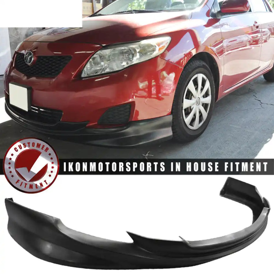 2009-2010 Toyota Corolla K Style Unpainted Front Bumper Lip Spoiler PU