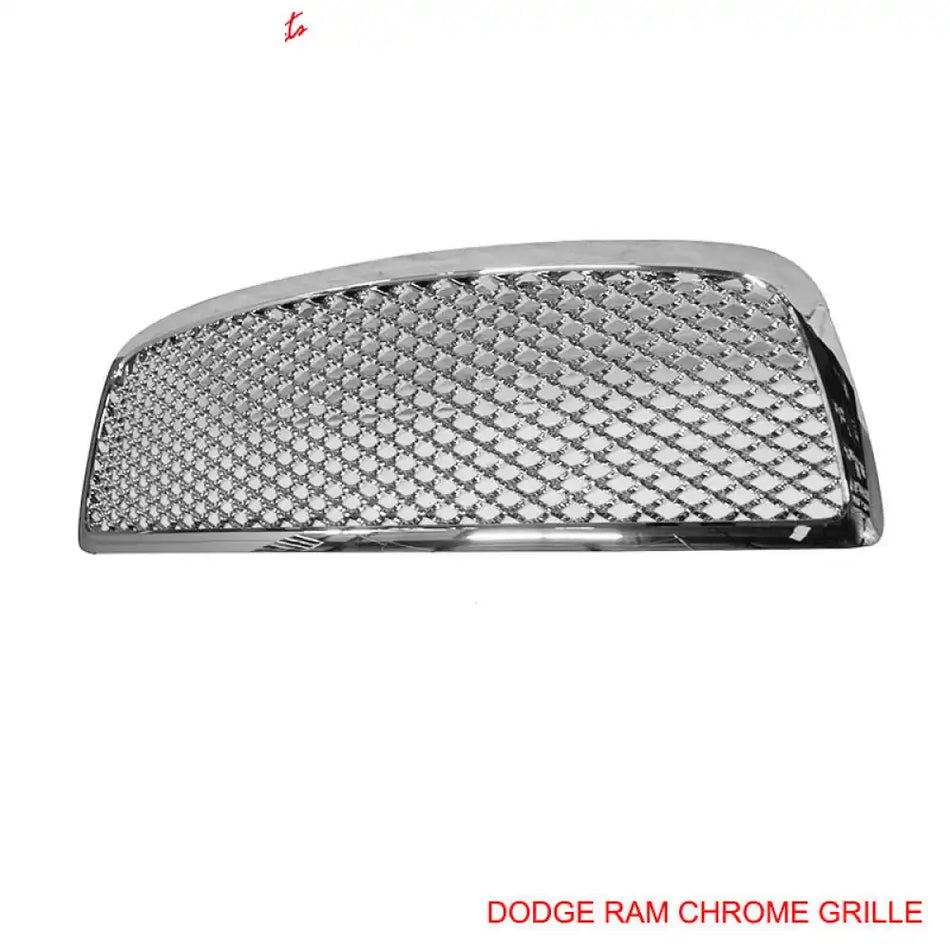 2009-2011 Dodge Ram Hood Grille Z Mesh Style ABS Chrome Plated Mesh
