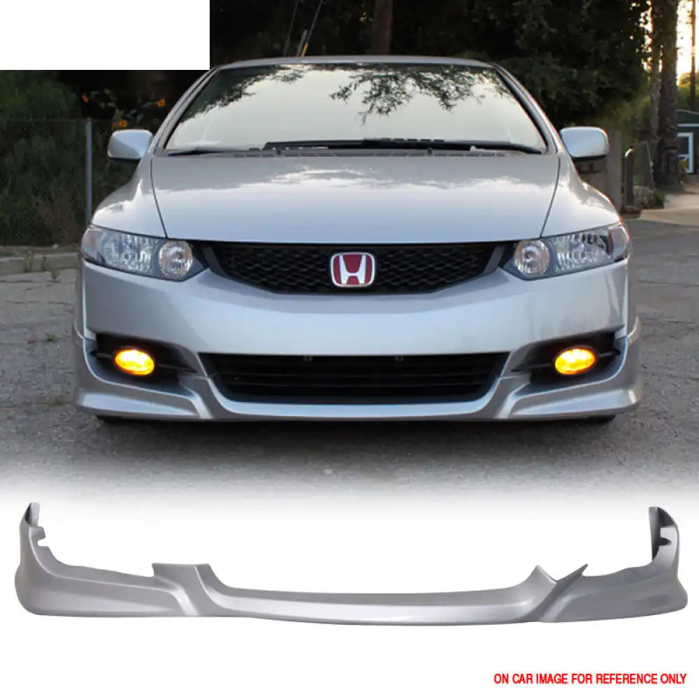 2009-2011 Honda Civic 2Dr Coupe HFP Style Front Lip Spolier PU Painted Alabaster Silver Metallic