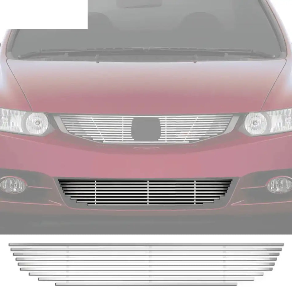 2009-2011 Honda Civic Coupe Billet Style Front Lower Grille Insert