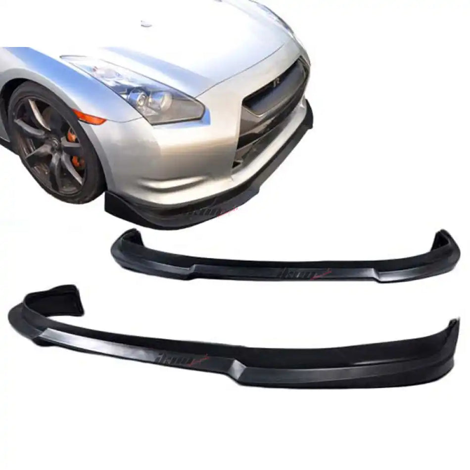 2009-2011 Nissan GT-R S Style Black Front Bumper Lip Chin Spoiler PU